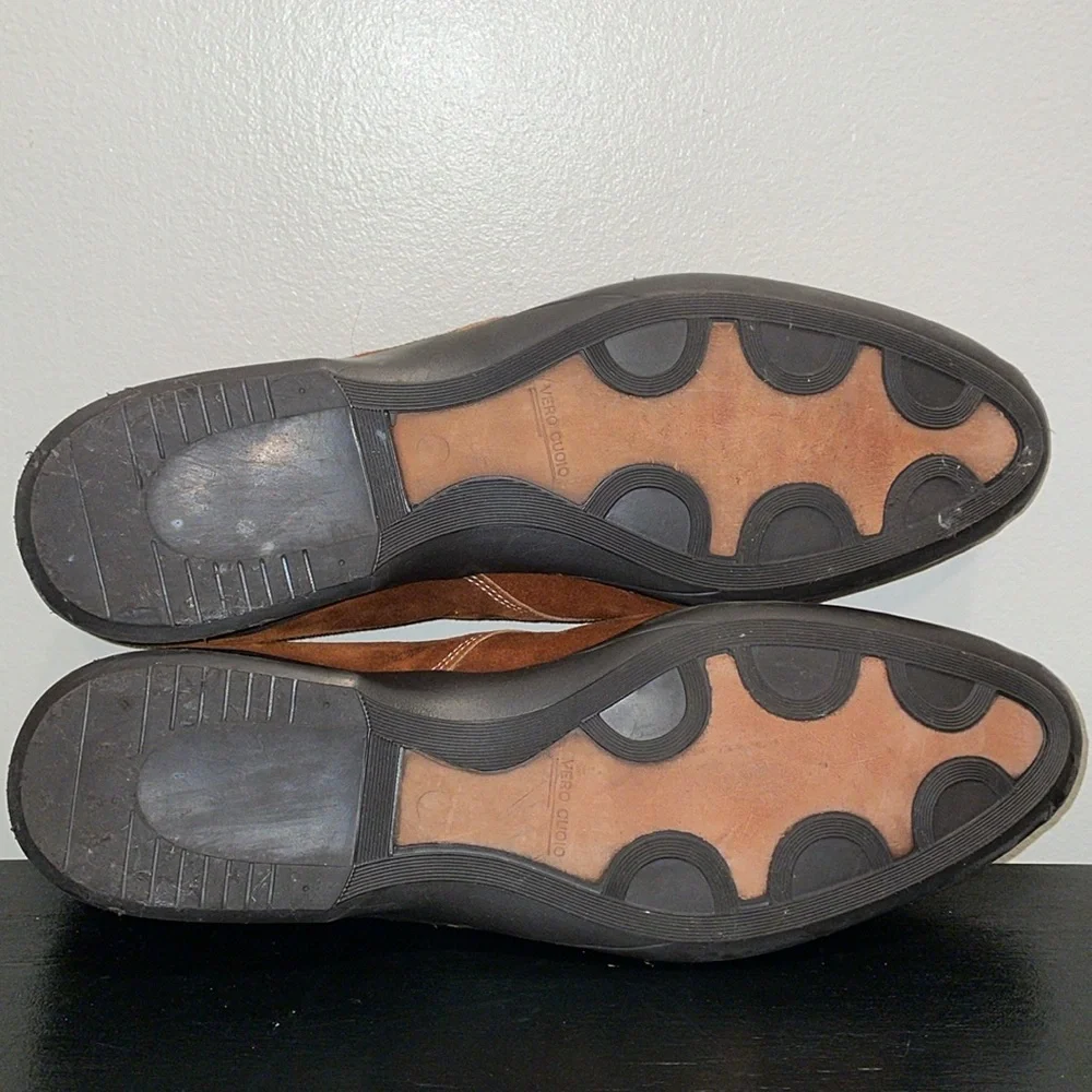 Bacco‎ Bucci Vero Cuoio Suede Slip Ons.  Made in Italy.  Size 13. - Picture 6 of 14